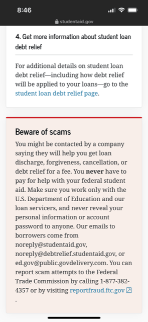 beware of scams student loan alert warning hackers 