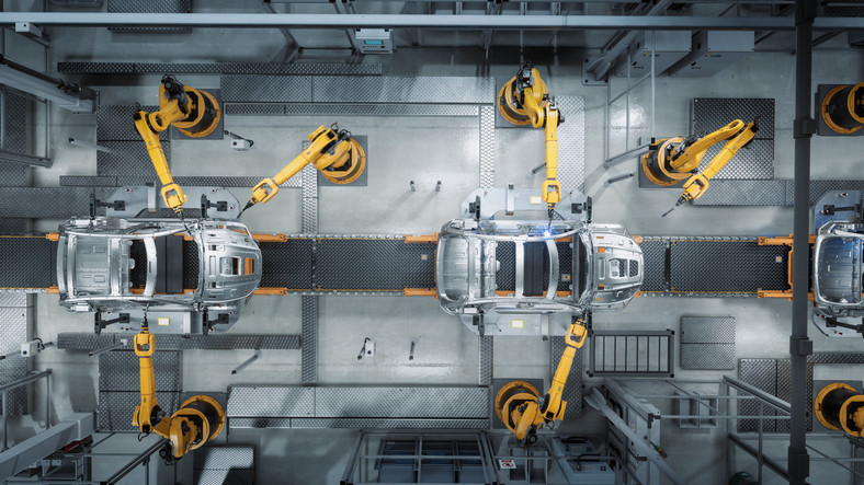 robots factory yellow grey msps tech robots