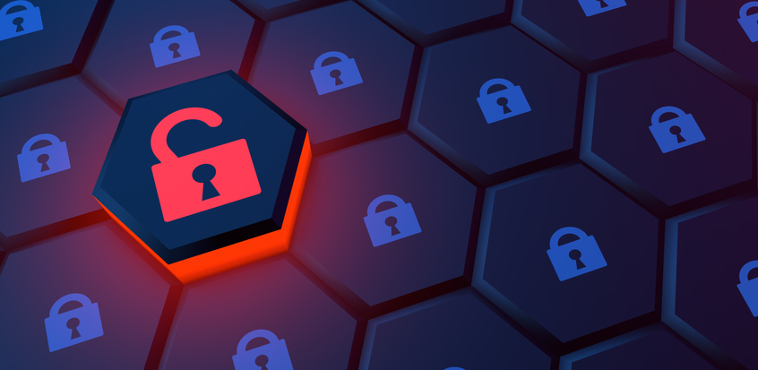 blue red lock lock security msp Infiniwiz